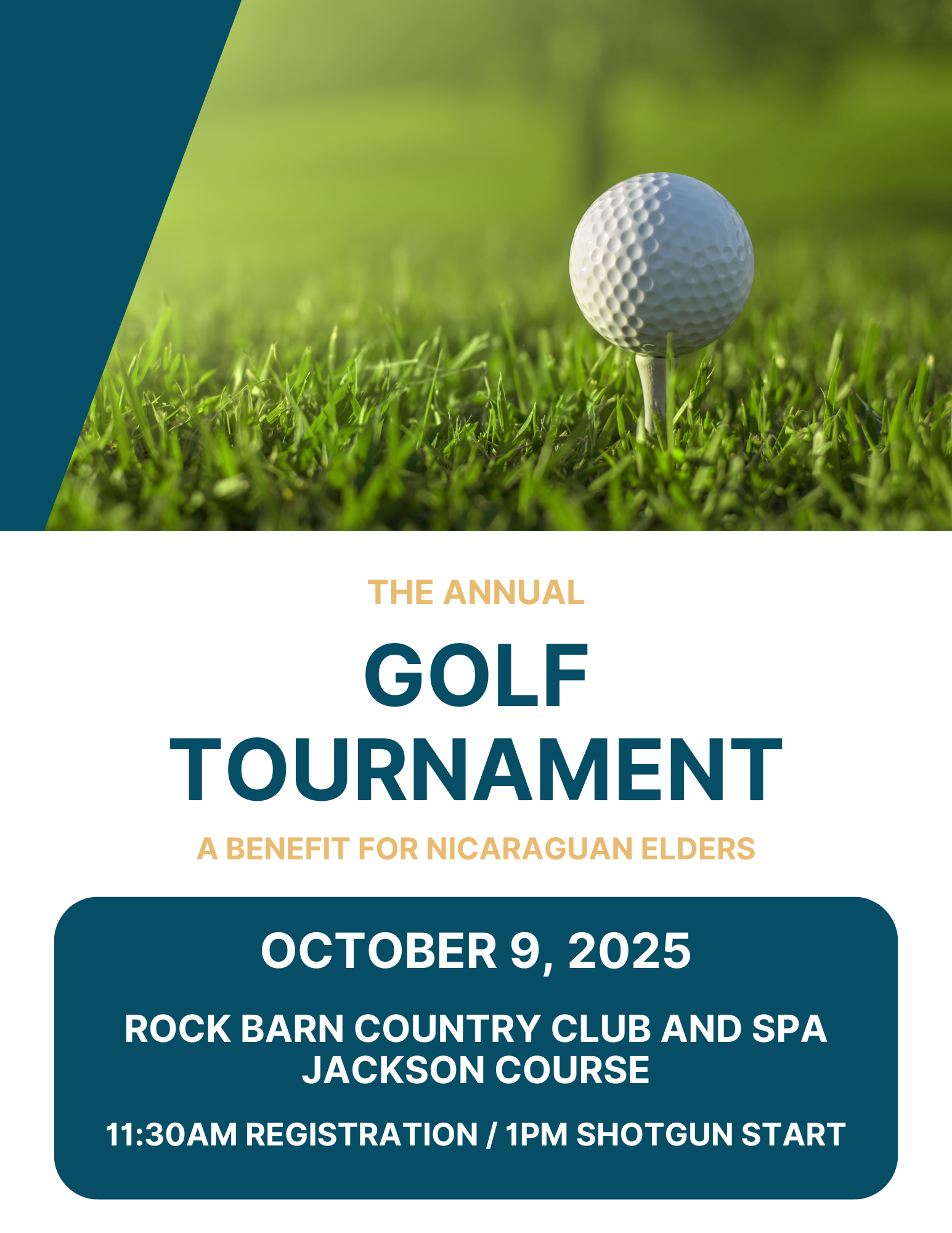 2025 Golf Tournament Central America - web graphic